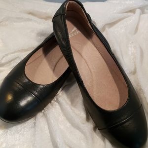 Dansko black ballerina flats.